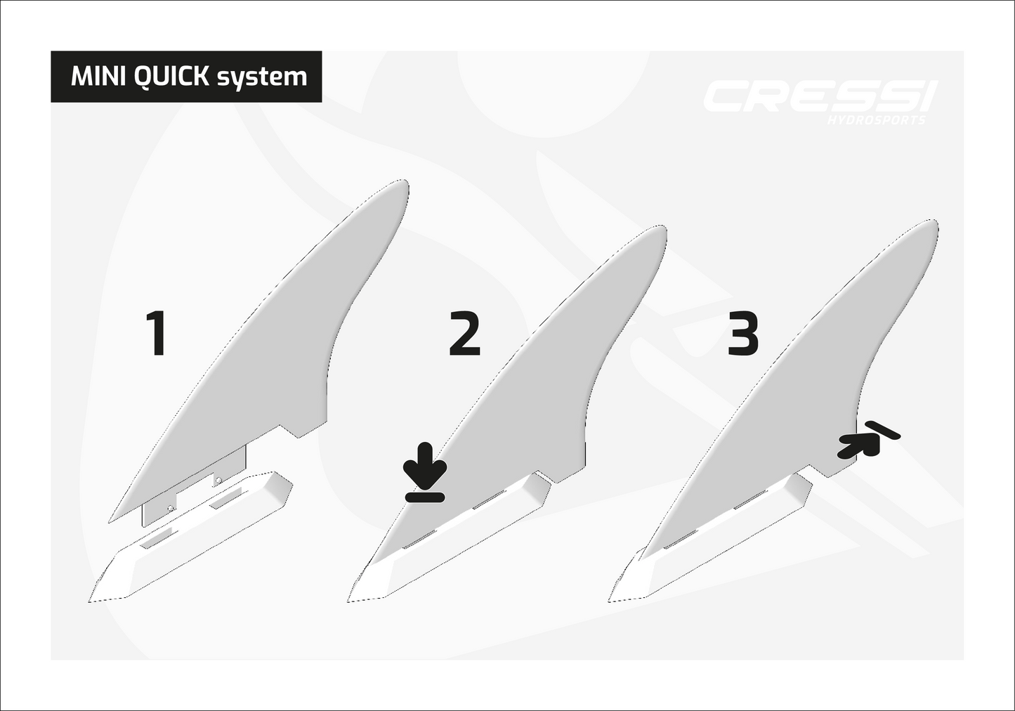 Cressi Mini Quick Skeg Fin 7"